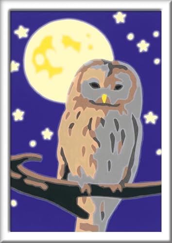 Ravensburger CreArt 28772 - Nachteule - Malen nach Zahlen für Kinder ab 7 Jahre, Malset mit Rahmen, Pinsel und Acrylfarben, Geschenk für Mädchen und Jungen, Leuchtet im Dunkeln Ravensburger CreArt 28772 - Nachteule - Malen nach Zahlen für Kinder ab 7 Jahre, Malset mit Rahmen, Pinsel und Acrylfarben, Geschenk für Mädchen und Jungen, Leuchtet im Dunkeln von Ravensburger