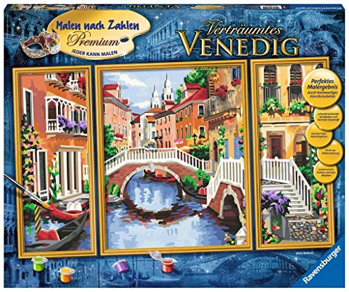 Ravensburger Malen nach Zahlen 28914 - Verträumtes Venedig - Perfektes Malergebnis durch hochwertiges Künstlerzubehör, ohne Rahmen Ravensburger Malen nach Zahlen 28914 - Verträumtes Venedig - Perfektes Malergebnis durch hochwertiges Künstlerzubehör, ohne Rahmen von Ravensburger