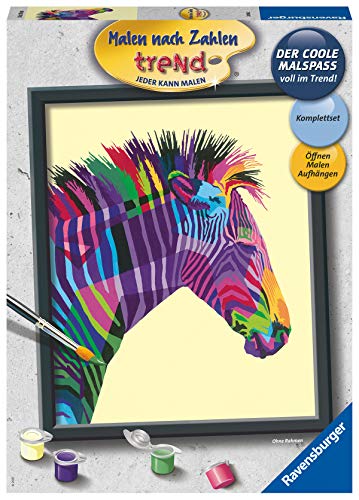 Ravensburger Malen nach Zahlen 28988 – Buntes Zebra – ab 12 Jahren Ravensburger Malen nach Zahlen 28988 – Buntes Zebra – ab 12 Jahren von Ravensburger