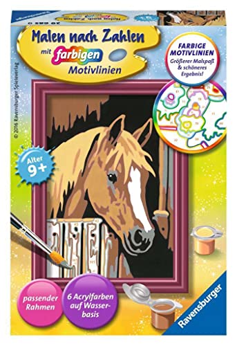 Ravensburger Malen nach Zahlen 29685 - Pferd im Stall - Kinder ab 9 Jahren von Ravensburger