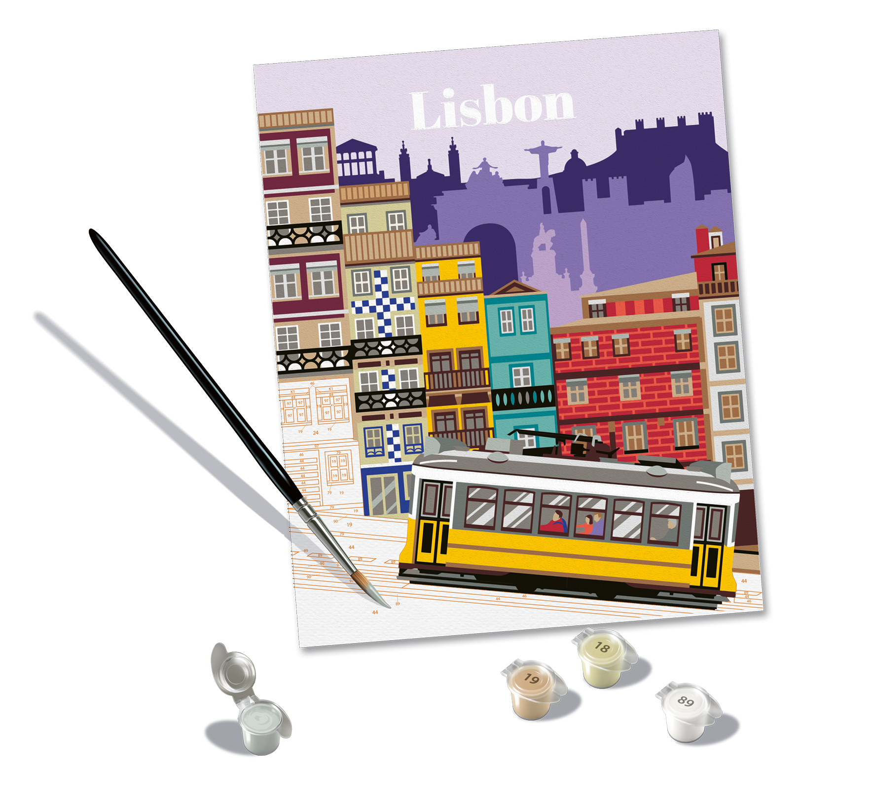 Ravensburger Malen nach Zahlen - CreArt - Lissabon Ravensburger-25522 von Ravensburger