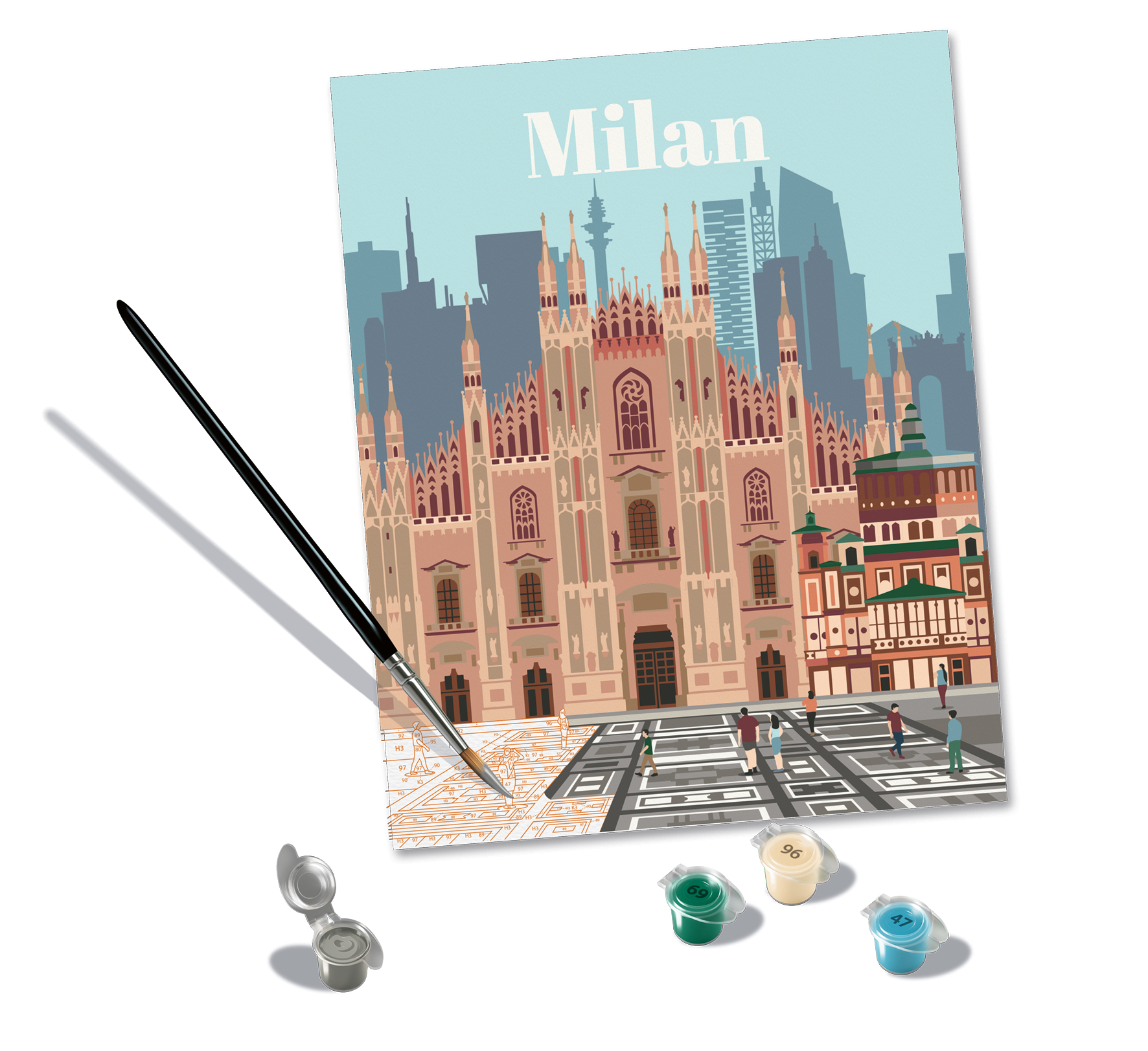 Ravensburger Malen nach Zahlen - CreArt - Mailand Ravensburger-23688 von Ravensburger