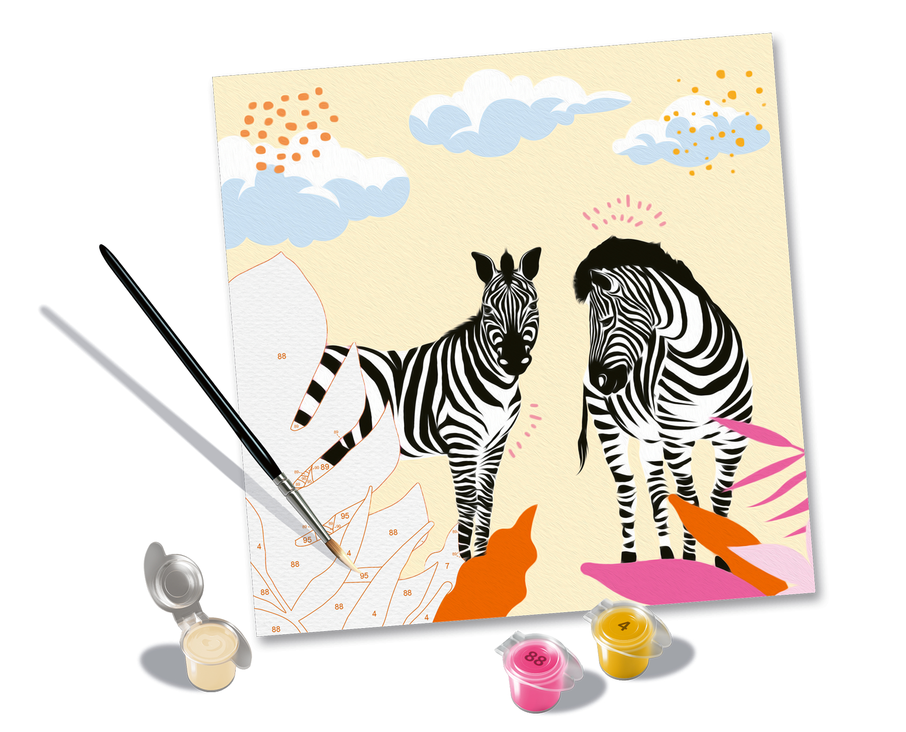 Ravensburger Malen nach Zahlen - CreArt - Zebra - Jolane Edition Ravensburger-23666 von Ravensburger