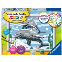 CreArt, Malen nach Zahlen Kinder - Freundliche Delfine von Ravensburger Verlag GmbH