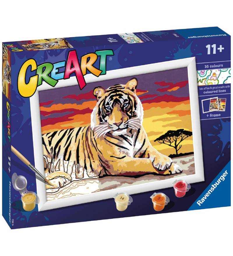 Ravensburger Malset - Majestätischer Tiger - Ravensburger - One Size - Kreatives Spielset Ravensburger Malset - Majestätischer Tiger - Ravensburger - One Size - Kreatives Spielset von Ravensburger
