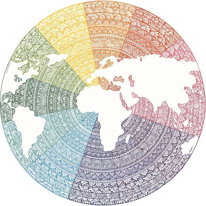 Ravensburger Circle of Colors - Mandala 500 Teile Puzzle Ravensburger-17168 von Ravensburger
