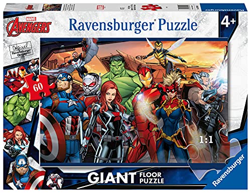 Ravensburger Marvel Avengers 60 Piece Giant Floor Jigsaw Puzzle for Kids Age 4 Years von Ravensburger
