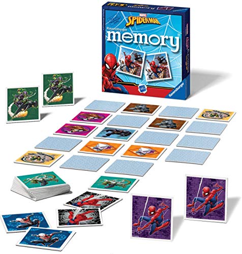 Ravensburger Marvel Spiderman Mini Memory Game - Matching Picture Snap Pairs Game For Kids Age 3 Years and Up von Ravensburger