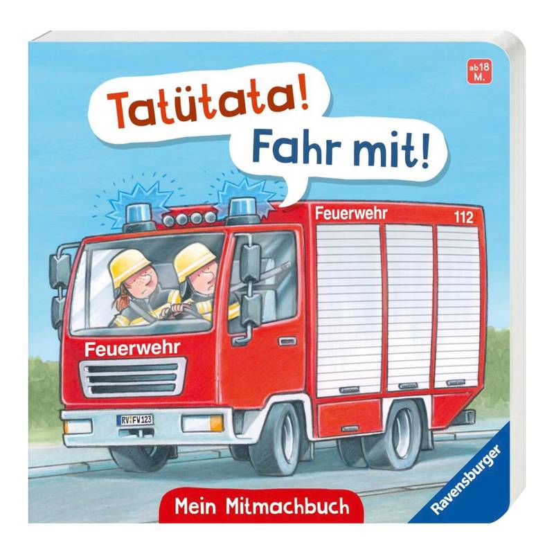 Ravensburger Mein Feuerwehr-Mitmachbuch: Tatütata! Fahr mit! von Ravensburger