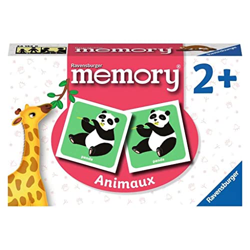 Ravensburger Memory Tiere Lernspiel ab 2 Jahren 24153 Memory Animaux Mehrfarbig von Ravensburger