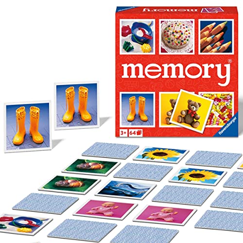 Ravensburger Spiele - 20880 - Junior Memory®, der Spieleklassiker für die ganze Familie, Merkspiel für 2-8 Spieler ab 3 Jahren von Ravensburger