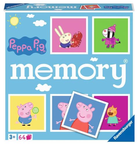 Ravensburger - 20886 - Peppa Pig memory®, der Spieleklassiker für alle Fans der TV-Serie Peppa Pig, Merkspiel für 2-8 Spieler ab 3 Jahren von Ravensburger