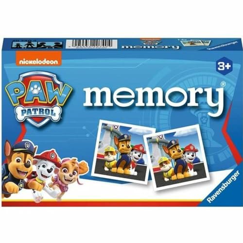 Ravensburger - Lernspiel – Memory® – Paw Patrol – EIN erstes Lernspiel mit Beobachtung, Vereinigung und Gedächtnisarbeit – ab 3 Jahren – 20740 von Ravensburger