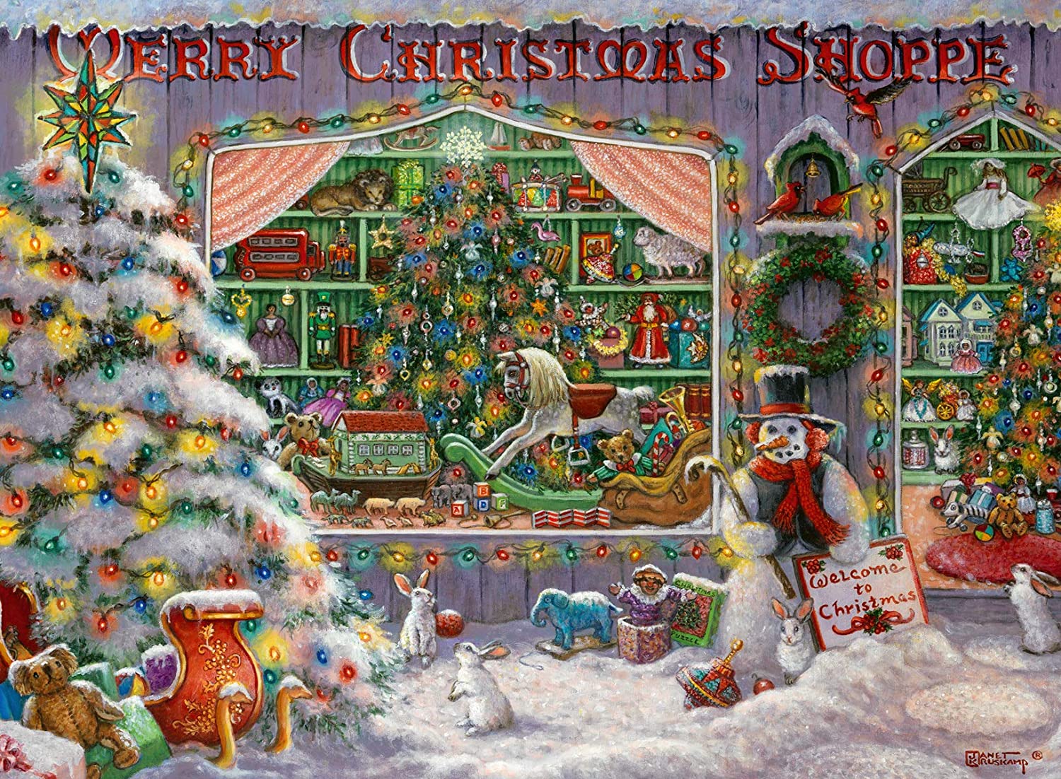 Ravensburger Merry Christmas Shoppe 500 Teile Puzzle Ravensburger-00215 Ravensburger Merry Christmas Shoppe 500 Teile Puzzle Ravensburger-00215 von Ravensburger