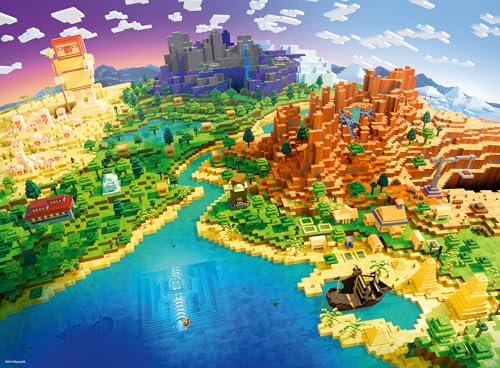 Ravensburger Minecraft Puzzle, 500 Teile, Premium-Qualität, hergestellt in Europa, FSC-zertifizierte Materialien von Ravensburger