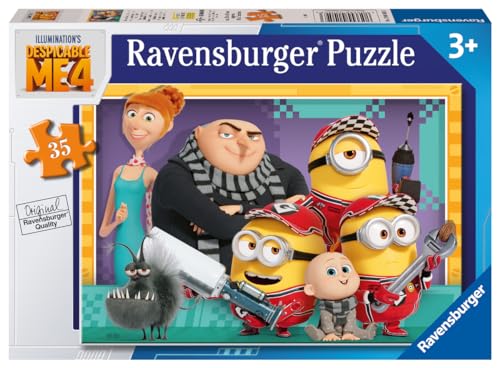 Ravensburger Minions Puzzle „Ich – Einfach Unverbesserlich 4“, für Kinder ab 3 Jahren, 35 Teile, pädagogisches Kleinkindspielzeug, Film 2024 Ravensburger Minions Puzzle „Ich – Einfach Unverbesserlich 4“, für Kinder ab 3 Jahren, 35 Teile, pädagogisches Kleinkindspielzeug, Film 2024 von Ravensburger