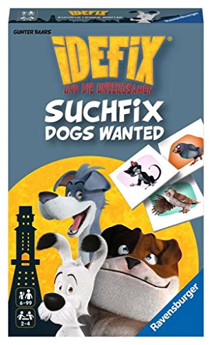 Ravensburger Mitbringspiel 20935 Idefix Suchfix, das spannende Merkspiel mit Idefix und seinen unbeugsamen Freunden, für Idefix-Fans ab 6 Jahren von Ravensburger