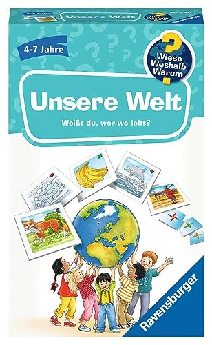 Ravensburger Spiele 20640 Mitbringspiele 20640-Wieso Weshalb Warum Kinderspiel Unsere Welt, von 4 bis 7 Jahren von Ravensburger