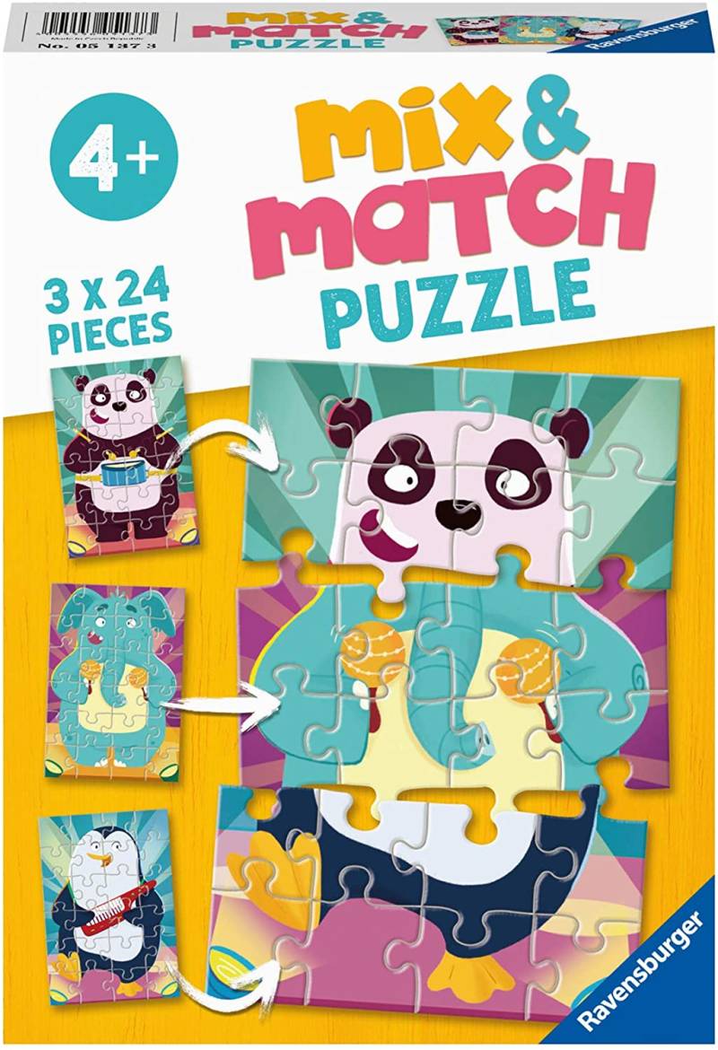 Ravensburger Mix and Match Puzzles - Funny Animals 24 Teile Puzzle Ravensburger-05137 von Ravensburger
