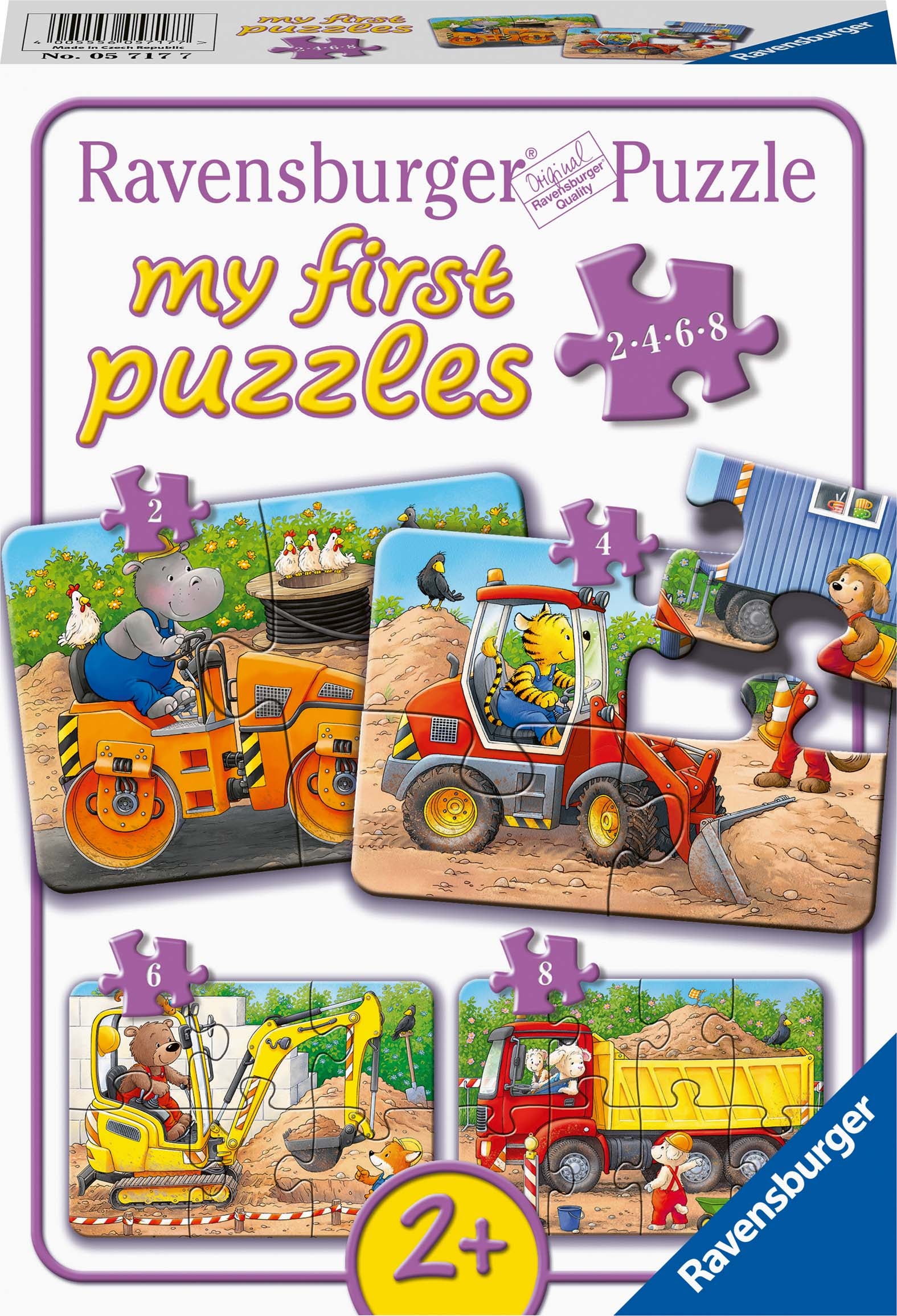Ravensburger My First Puzzles Puzzles Tiere Auf Baustellen 4-in-1 Ravensburger My First Puzzles Puzzles Tiere Auf Baustellen 4-in-1 von Ravensburger
