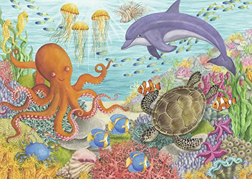Ravensburger Ocean Friends Puzzle für Kinder ab 3 Jahren, 35 Teile, pädagogisches Kleinkindspielzeug und -Spiele von Ravensburger