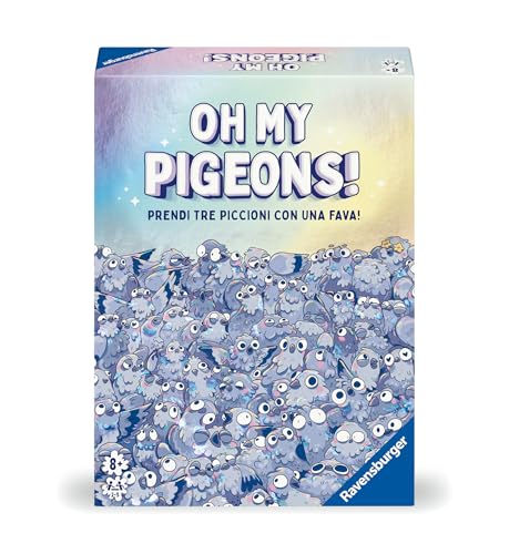 Ravensburger - Oh My Pigeons!, Kartenspiel für die ganze Familie, 2-5 Spieler, Geschenkidee für Jungen und Kinder ab 8 Jahren, italienische Ausgabe Ravensburger - Oh My Pigeons!, Kartenspiel für die ganze Familie, 2-5 Spieler, Geschenkidee für Jungen und Kinder ab 8 Jahren, italienische Ausgabe von Ravensburger