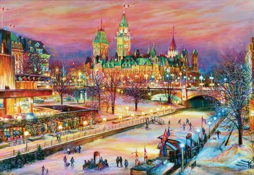 Ravensburger Ottawa Winterlude Festival 1000 Teile Puzzle für Erwachsene - 12000687 - Handwerkliches Werkzeug, Made in Germany, jedes Teil zusammen von Ravensburger