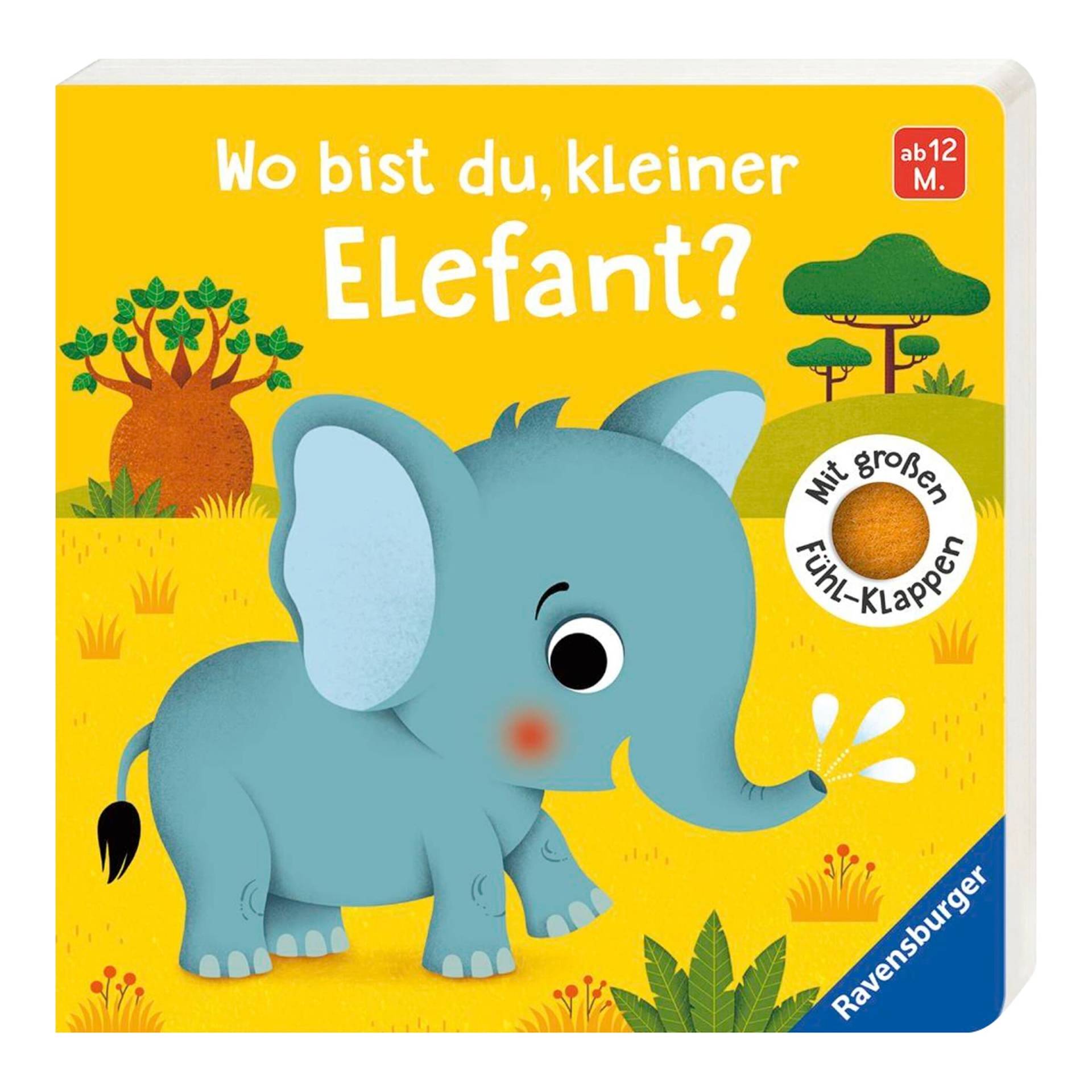Ravensburger Pappbilderbuch Wo bist du kleiner Elefant? von Ravensburger