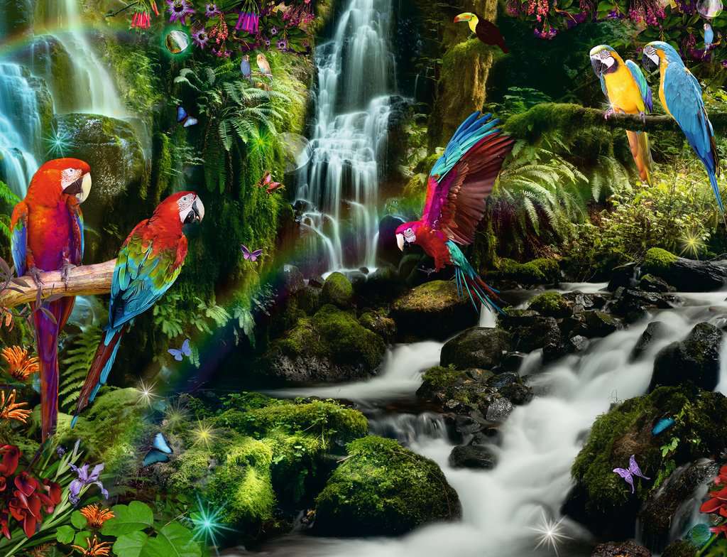 Ravensburger Parrots in the Jungle 2000 Teile Puzzle Ravensburger-17111 von Ravensburger