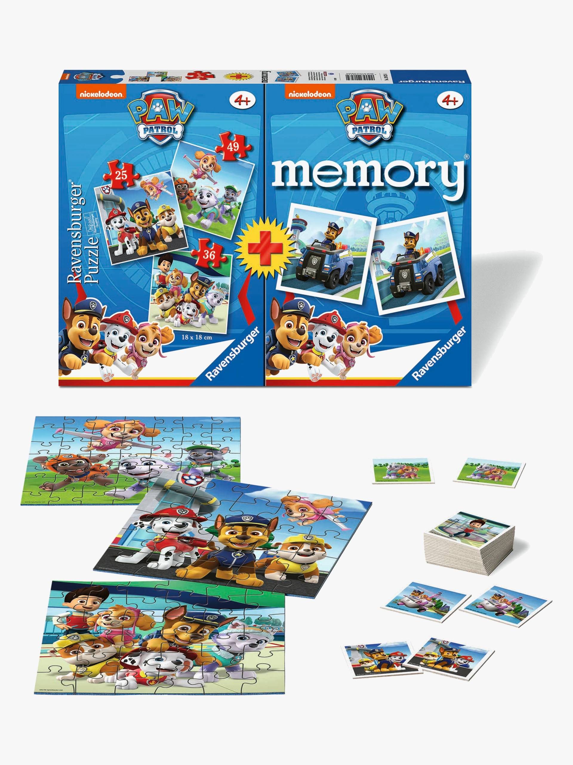 Ravensburger Paw Patrol Puzzle 3-in-1 + Memospiel von Ravensburger