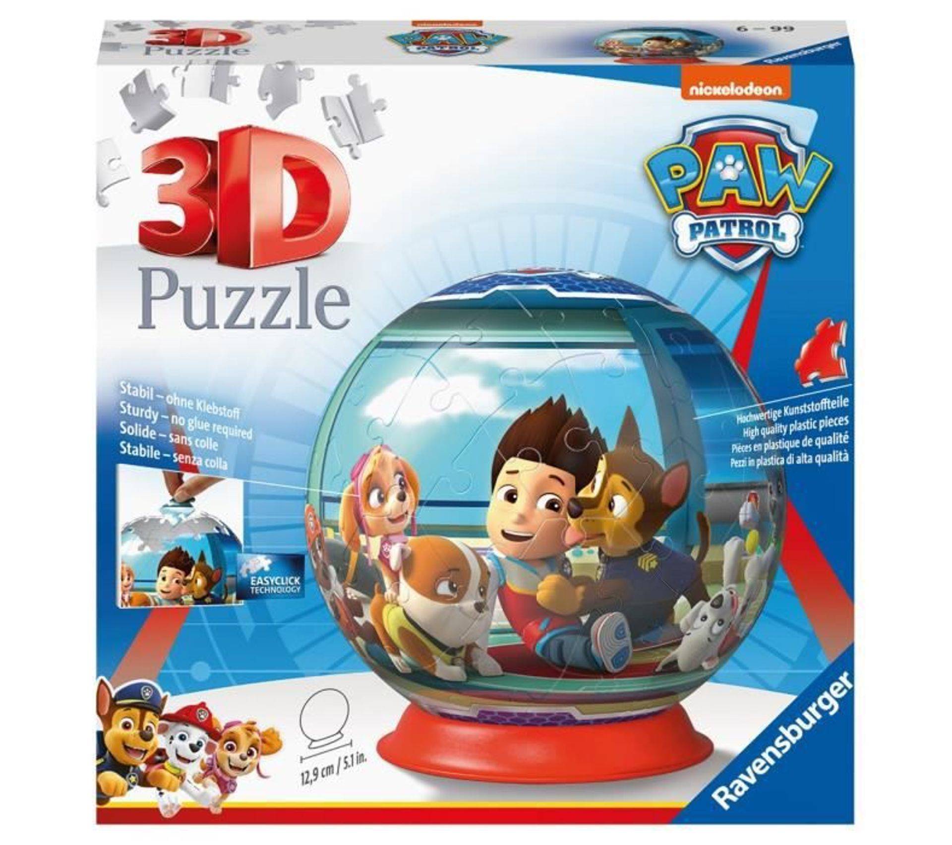 Ravensburger Paw Patrol Puzzleball 3D-Puzzle , 72 Teile von Ravensburger