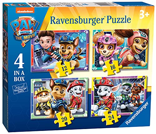 Ravensburger Paw Patrol The Movie 4 in Box (12, 16, 20, 24 Pieces) Jigsaw Puzzles for Kids Age 3 Years Up von Ravensburger