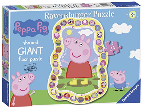 Ravensburger Peppa Pig 24-teiliges riesiges Bodenpuzzle für Kinder ab 3 Jahren – Lernspielzeug für Kleinkinder von Ravensburger