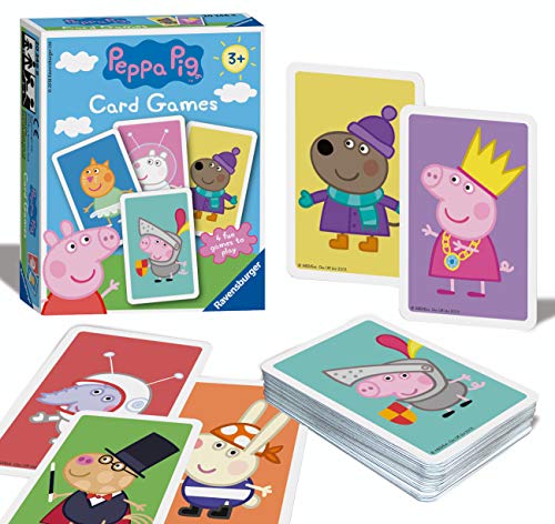 Ravensburger Peppa Pig Kartenspiel für Kinder ab 3 Jahren und 4 spannende Favoriten Snap, Happy Families, Swap oder Paare 20346 von Ravensburger