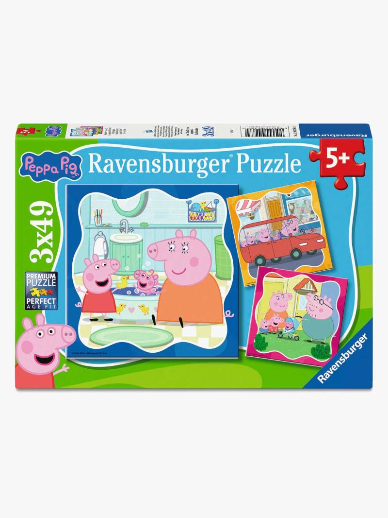 Ravensburger Peppa Wutz Puzzles 49 Teile 3-in-1 von Ravensburger