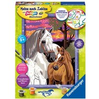 CreArt, Malen nach Zahlen Kinder - Pferde im Sonnenuntergang von Ravensburger Verlag GmbH