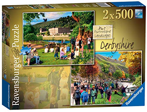 Ravensburger Picturesque Landscapes No.7 Derbyshire - Chatsworth & Dovedale 2X 500 Piece Jigsaw Puzzles for Adults and Kids Age 10 and Up von Ravensburger