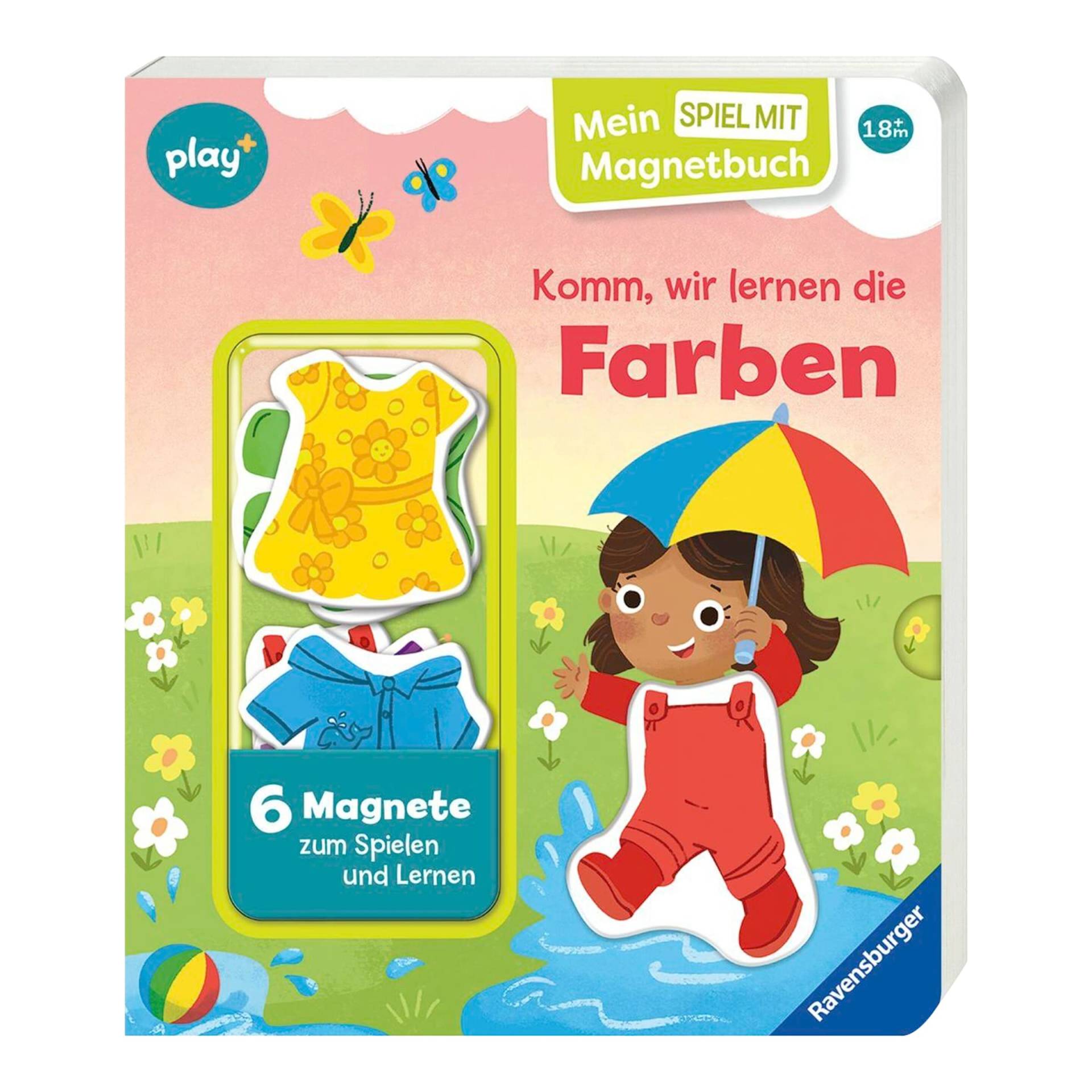 Ravensburger Play+ Pappbilderbuch Komm, wir lernen Farben von Ravensburger