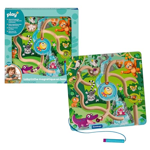 Ravensburger -Play + – Magnetisches Labyrinth aus Holz im Dschungel – ab 18 Monaten – französische Version – 34018 Ravensburger -Play + – Magnetisches Labyrinth aus Holz im Dschungel – ab 18 Monaten – französische Version – 34018 von Ravensburger
