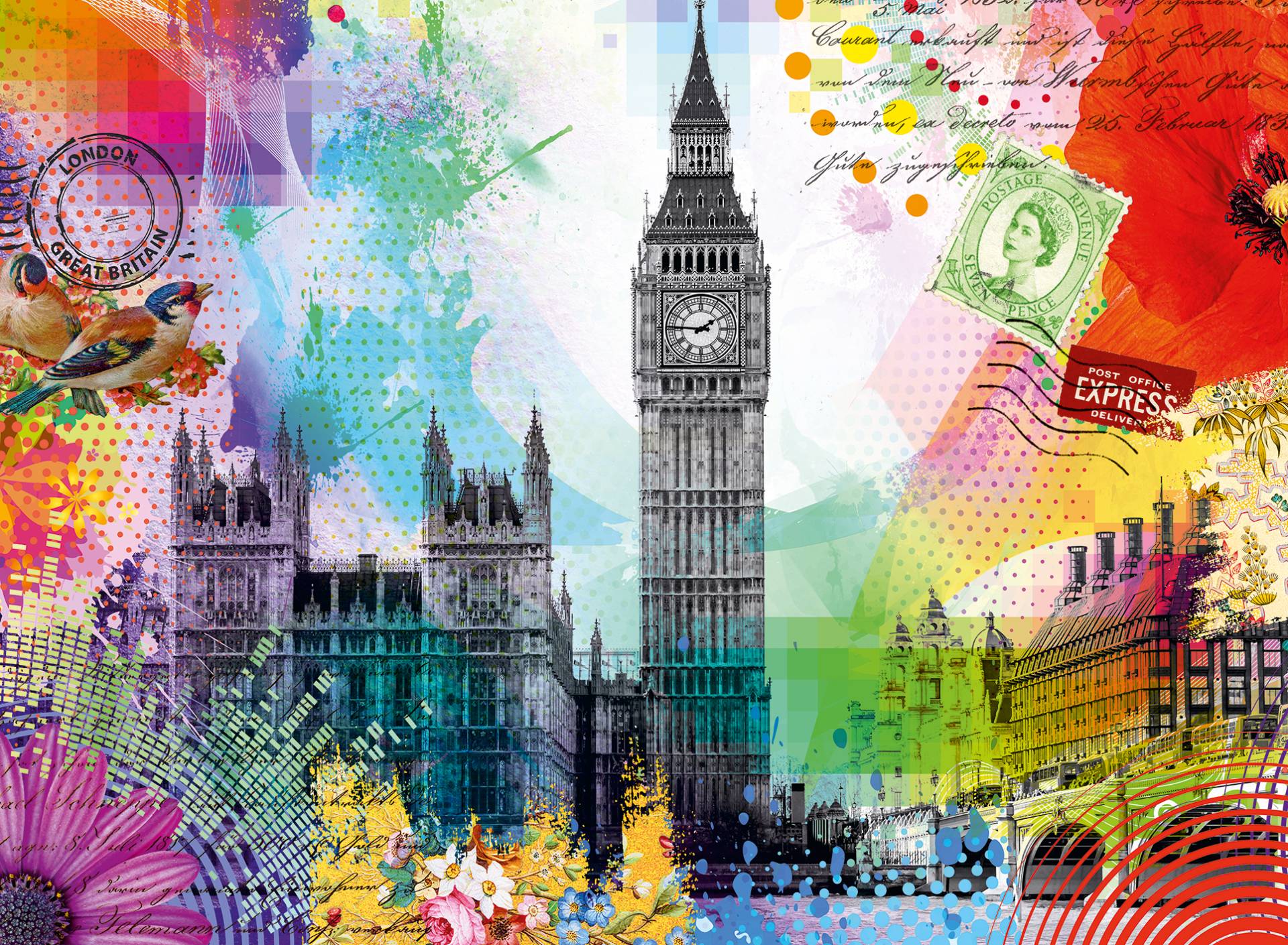 Ravensburger Postkarte aus London 500 Teile Puzzle Ravensburger-00309 Ravensburger Postkarte aus London 500 Teile Puzzle Ravensburger-00309 von Ravensburger