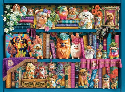 Ravensburger Precious Porcelain Pups 500 Teile Puzzle | Stabiles, blendfreies Design | FSC-zertifiziertes nachhaltiges Produkt von Ravensburger