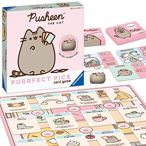 Ravensburger Pusheen Purrfect Pick: A Family Game for Cat Lovers and Pusheen Fans Ages 8 and Up, Pink von Ravensburger