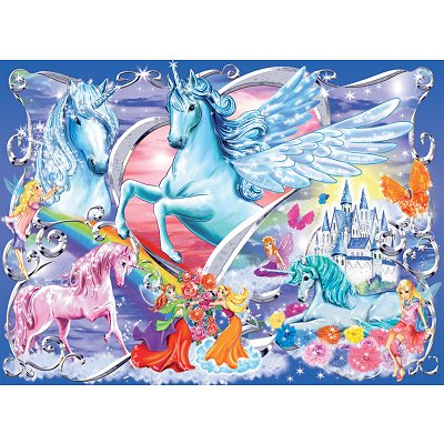 Ravensburger Puzzle 100 Teile XXL - Die schönsten Einhörner 100 Teile Puzzle Ravensburger-13928 von Ravensburger