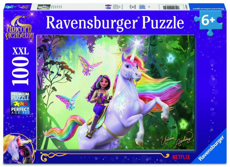 Ravensburger Puzzle 100 Teile XXL - Unicorn Academy: Sophia und Wildstar - von Ravensburger