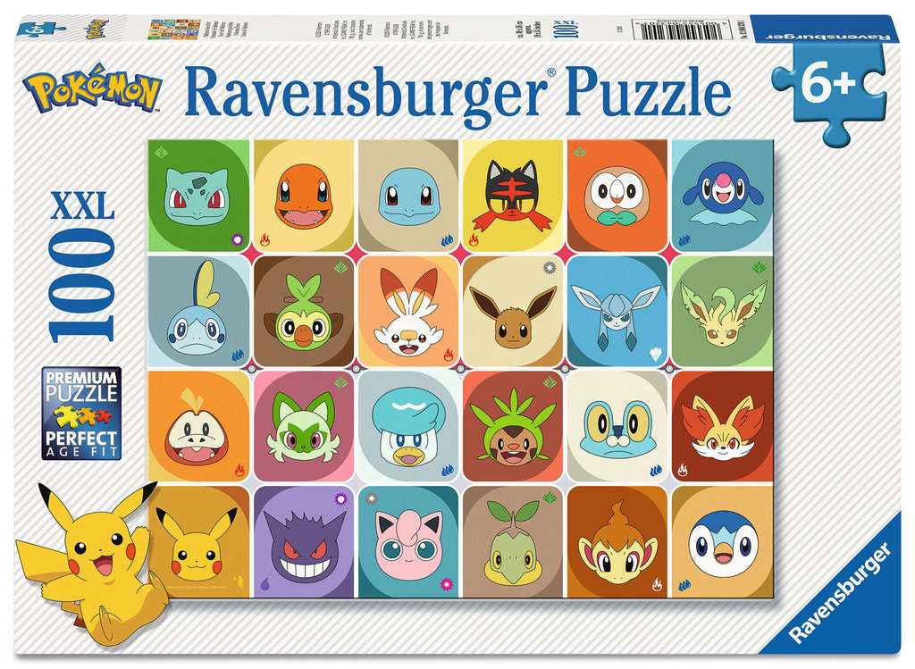 Ravensburger Puzzle 100 XXL - Pokémon Gesichter - Ravensburger Puzzle 100 XXL - Pokémon Gesichter - von Ravensburger