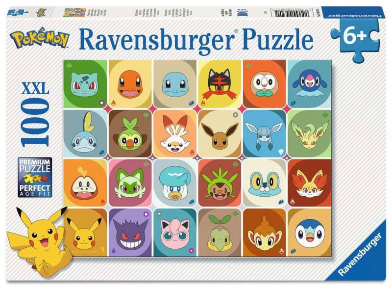 Ravensburger Puzzle 100 XXL - Pokémon Gesichter - Ravensburger Puzzle 100 XXL - Pokémon Gesichter - von Ravensburger