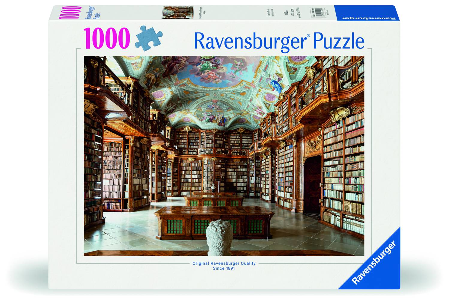 Ravensburger Puzzle 1000 Teile - Bibliothek im St. Florian Kloster, Österreich - von Ravensburger
