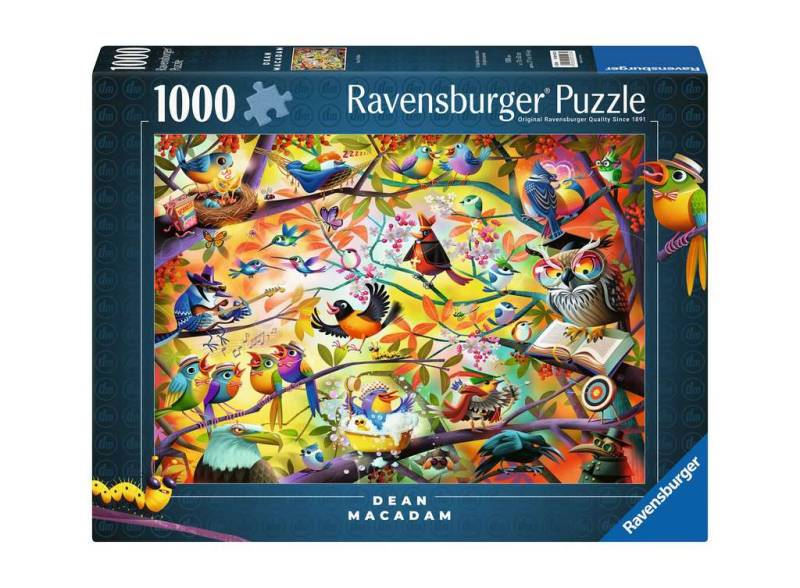 Ravensburger Puzzle 1000 Teile - Dean Mac Adam Fleißige Vögelchen - von Ravensburger