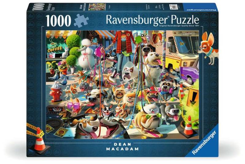 Ravensburger Puzzle 1000 Teile - Dean Mac Adam Vierbeiner auf Tour - von Ravensburger