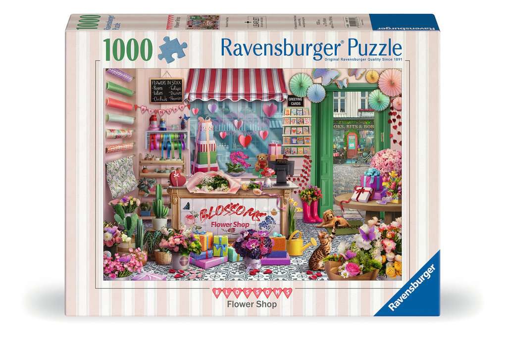 Ravensburger Puzzle 1000 Teile - Der kleine Blumenladen - von Ravensburger